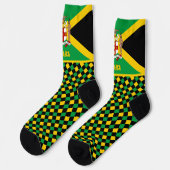 Chaussette Jamaïque Chaussettes, Emblem, drapeau jamaïcain (Gauche)