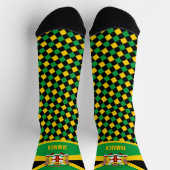 Chaussette Jamaïque Chaussettes, Emblem, drapeau jamaïcain (Haut)