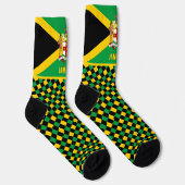 Chaussette Jamaïque Chaussettes, Emblem, drapeau jamaïcain (Droite)