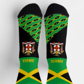 Chaussette Jamaïque, mode, drapeau jamaïcain, patriotique (Haut)