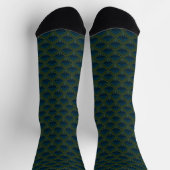 Chaussette Japanese art deco style_Deep Forest (Haut)