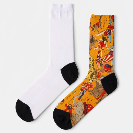 Chaussette Japonais Big Circus 1871 Chaussettes Premium durab (Gauche)