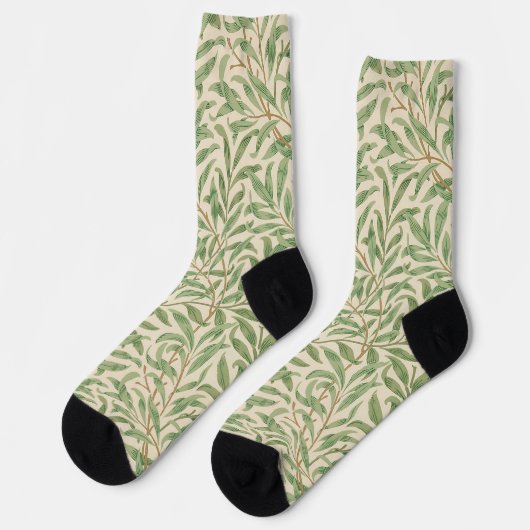 Chaussette Jardin aux branches de saule de William Morris Fle (Gauche)