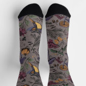 Chaussette Jardin de colibris effrayant (Haut)