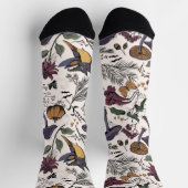 Chaussette Jardin de colibris effrayant (Haut)