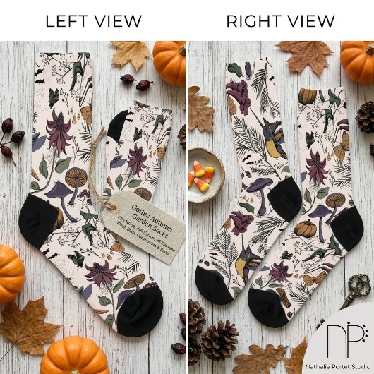 Chaussette Jardin de colibris effrayant