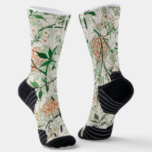 Chaussette Jardin de jasmin de William Morris Fleur Classique