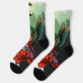 Chaussette Jardin des colibris (Gauche)