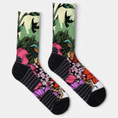 Chaussette Jardin des colibris (Droite)