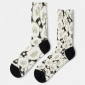 Chaussette Jardin floral à fleurs blanches du Japon (Gauche)