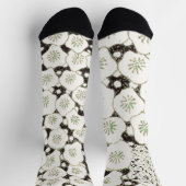 Chaussette Jardin floral à fleurs blanches du Japon (Haut)