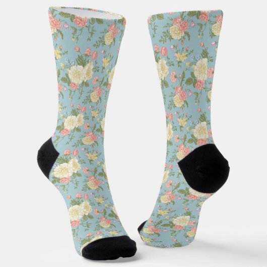 Chaussette Jardin Peony motif floral (Angulaire)