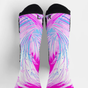 Chaussette Jardin rose enchanté