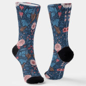 Chaussette Jardin sauvage en bleu (Angulaire)