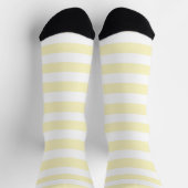 Chaussette Jaune Beurre et Rayures Blanches (Haut)