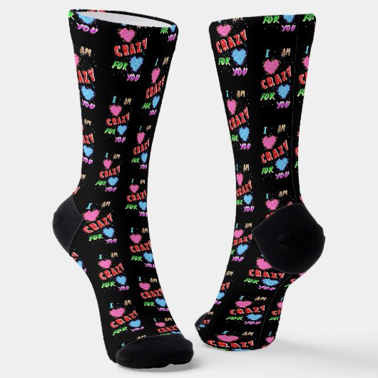 Chaussette Je Suis Fou De Toi (Angulaire)