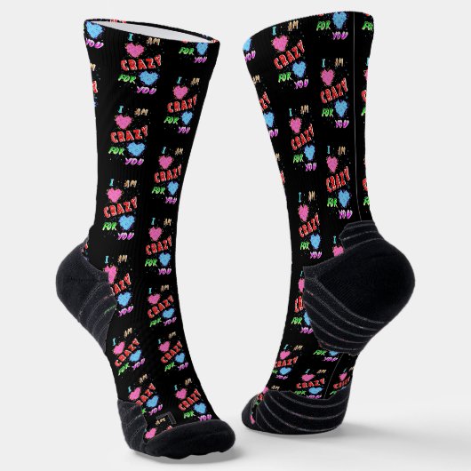 Chaussette Je Suis Fou De Toi (Angulaire)