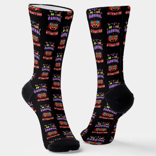 Chaussette Je Suis L'Attraction Du Carnaval (Angulaire)