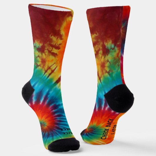 Chaussette Je Suis Occupé Tie Dye (Angulaire)