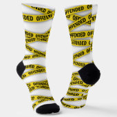 Chaussette Je suis offensé que la police ne croise pas (Angulaire)