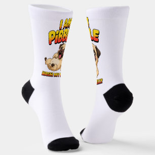 Chaussette Je Suis Pibble Lave Mon Ventre