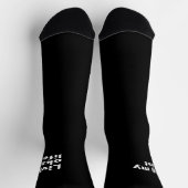 Chaussette Je vis ma vie la plus correcte. conception de text (Haut)