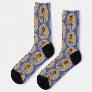 Chaussette Jésus Christ Pantocrateur dôme de l'Eglise