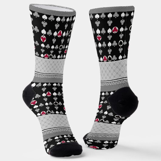 Chaussette Jeu de carte de poker (Angulaire)
