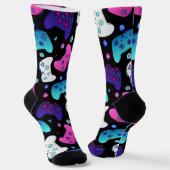 Chaussette Jeux Vidéo Vidéo Vidéo Vidéo Vidéo Pink (Angulaire)