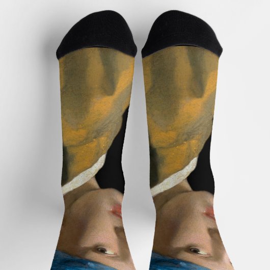 Chaussette Johannes Vermeer - Fille avec une oreille perle (Haut)
