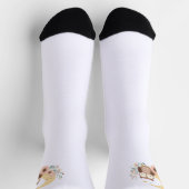 Chaussette Joli bébé hibou avec lune (Haut)
