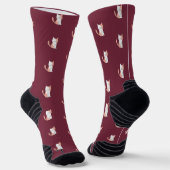 Chaussette Joli Chat Cozy Bourgogne (Angulaire)