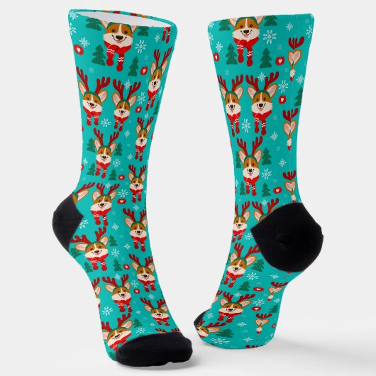 Chaussette Joli corgi de Noël (Angulaire)