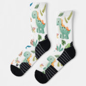 Chaussette Joli Dinosaure Vert (Gauche)