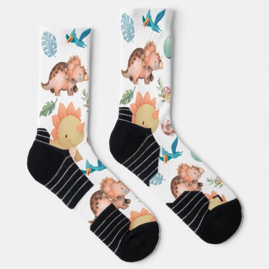 Chaussette Joli Dinosaure Vert (Droite)