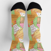 Chaussette Joli et amusant motif de crème glacée frites franç (Haut)