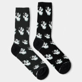 Chaussette Joli Fantôme Noir Heureux (Droite)