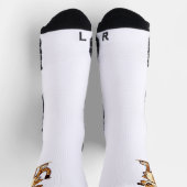 Chaussette joli guépard mécontent (Haut)