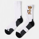 Chaussette joli guépard mécontent (Gauche)
