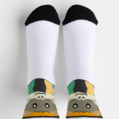 Chaussette Joli hamster de dessin animé avec une écharpe mult (Haut)
