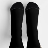 Chaussette Joli lapin sur chaussettes noires (Haut)