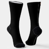 Chaussette Joli lapin sur chaussettes noires (Angulaire)
