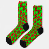 Chaussette Joli Motif de fleurs Abstraites (Gauche)