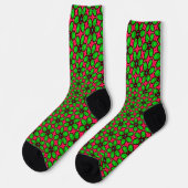 Chaussette Joli Motif de fleurs Abstraites (Gauche)