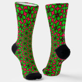 Chaussette Joli Motif de fleurs Abstraites (Angulaire)