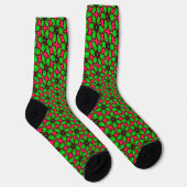 Chaussette Joli Motif de fleurs Abstraites (Droite)