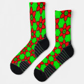 Chaussette Joli Motif de fleurs Abstraites (Gauche)