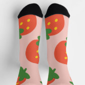 Chaussette Joli motif de fraise (Haut)