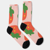 Chaussette Joli motif de fraise (Droite)