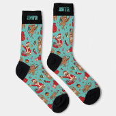 Chaussette Joli Noël à Sloth Motif Noël Noël Joyeux Noël (Droite)